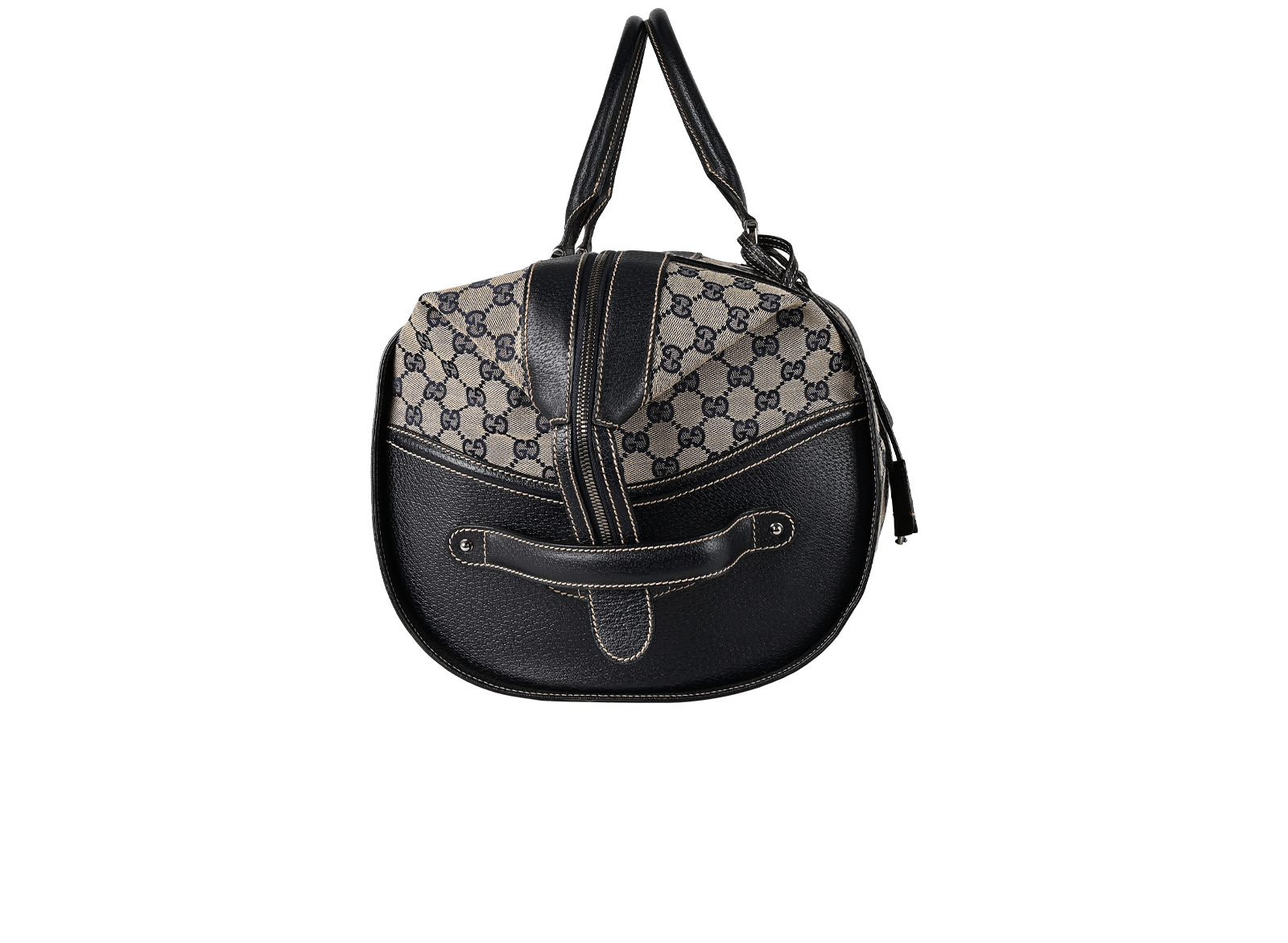 Large Savoy GG Duffel, &pound;850, Handbags, Beige/Navy, Canvas/Leather, Side view